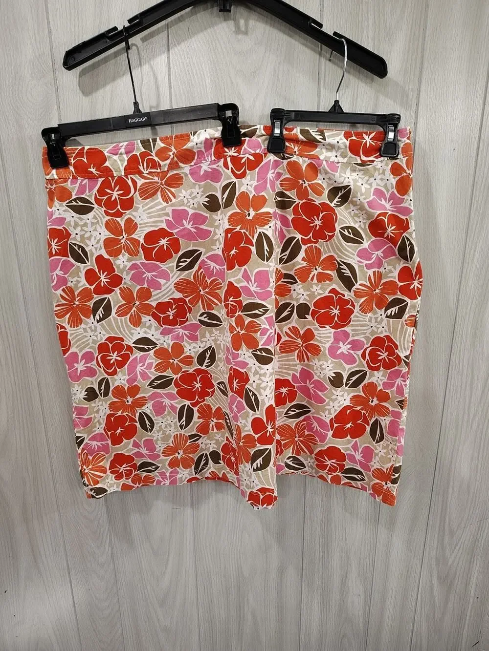 Women's Plus Sz 3X Cruise Floral Skirt Comfort Casual Hawaiian Monroe And Main